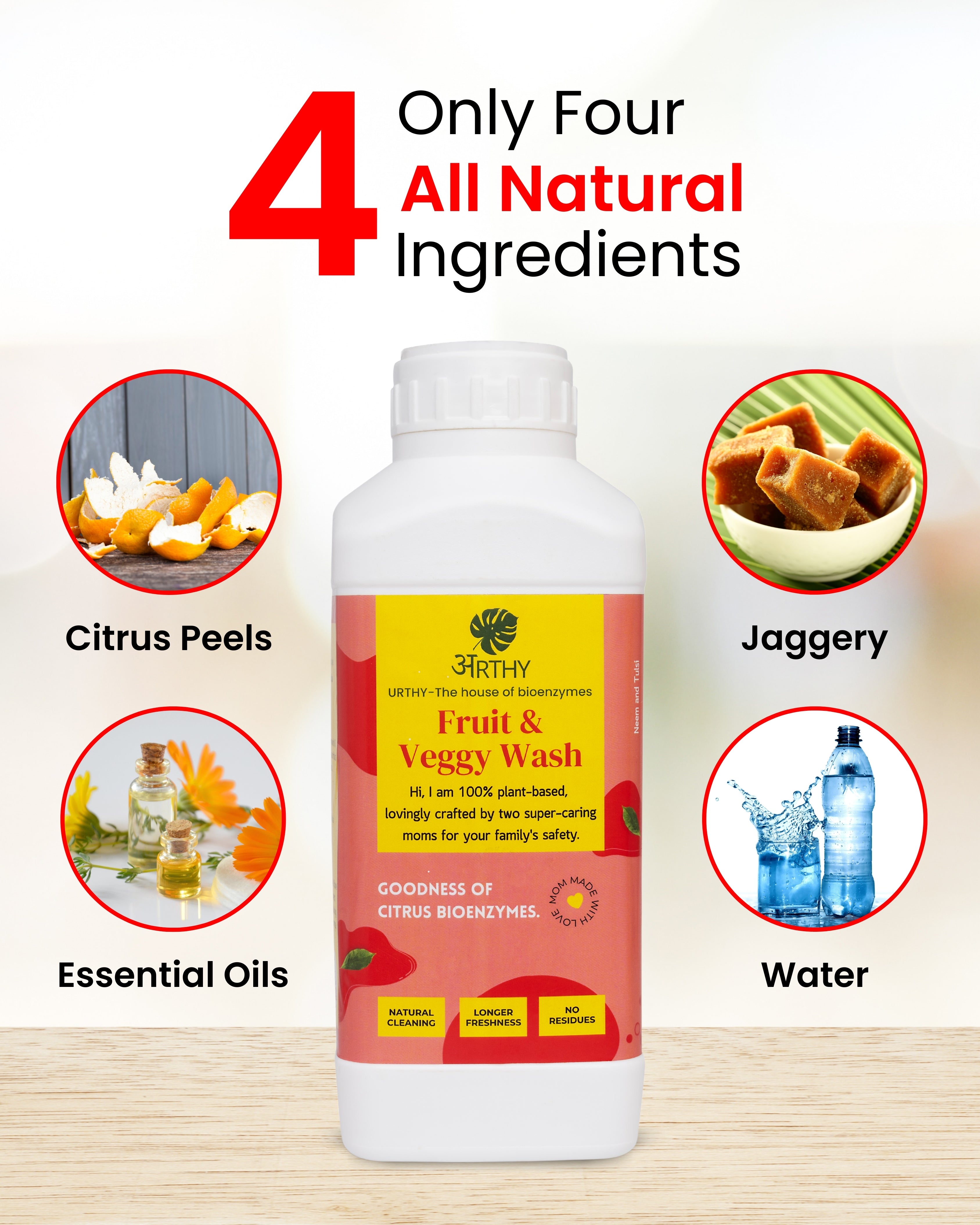 Urthys Fruit And Vegetable Wash Produce Cleaner Safe And Effective