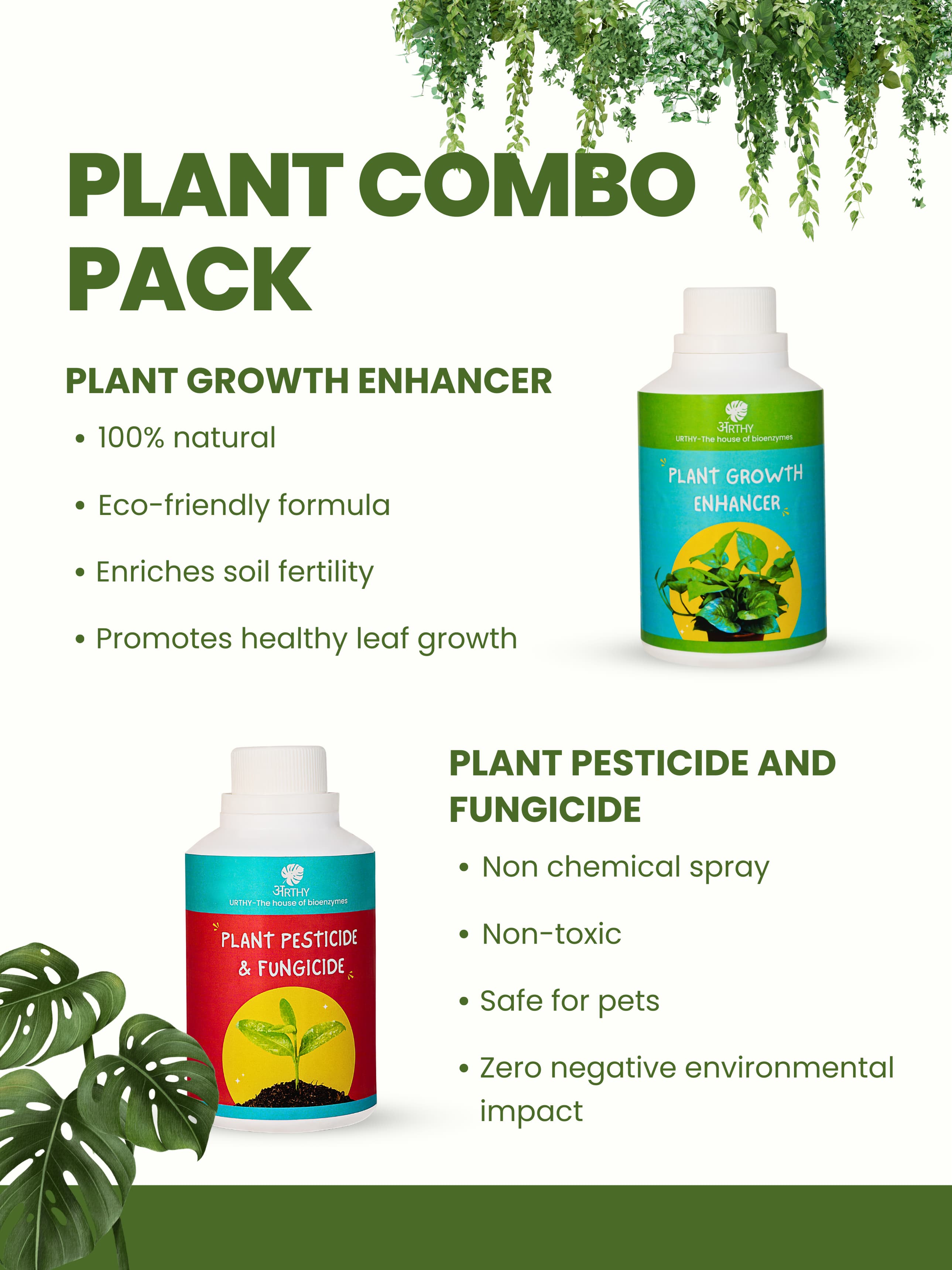 Plant Care Combo: Plant Growth & Plant Pesticide